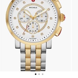 Michele Two-Tone Chronograph Watch